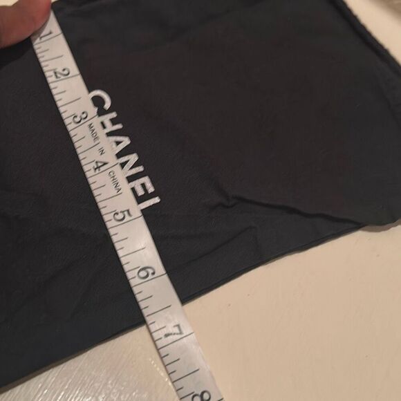 Chanel Drawstring Top Dustbag Black Cloth Gift Bag Storage Travel Rectangle - Picture 7 of 7